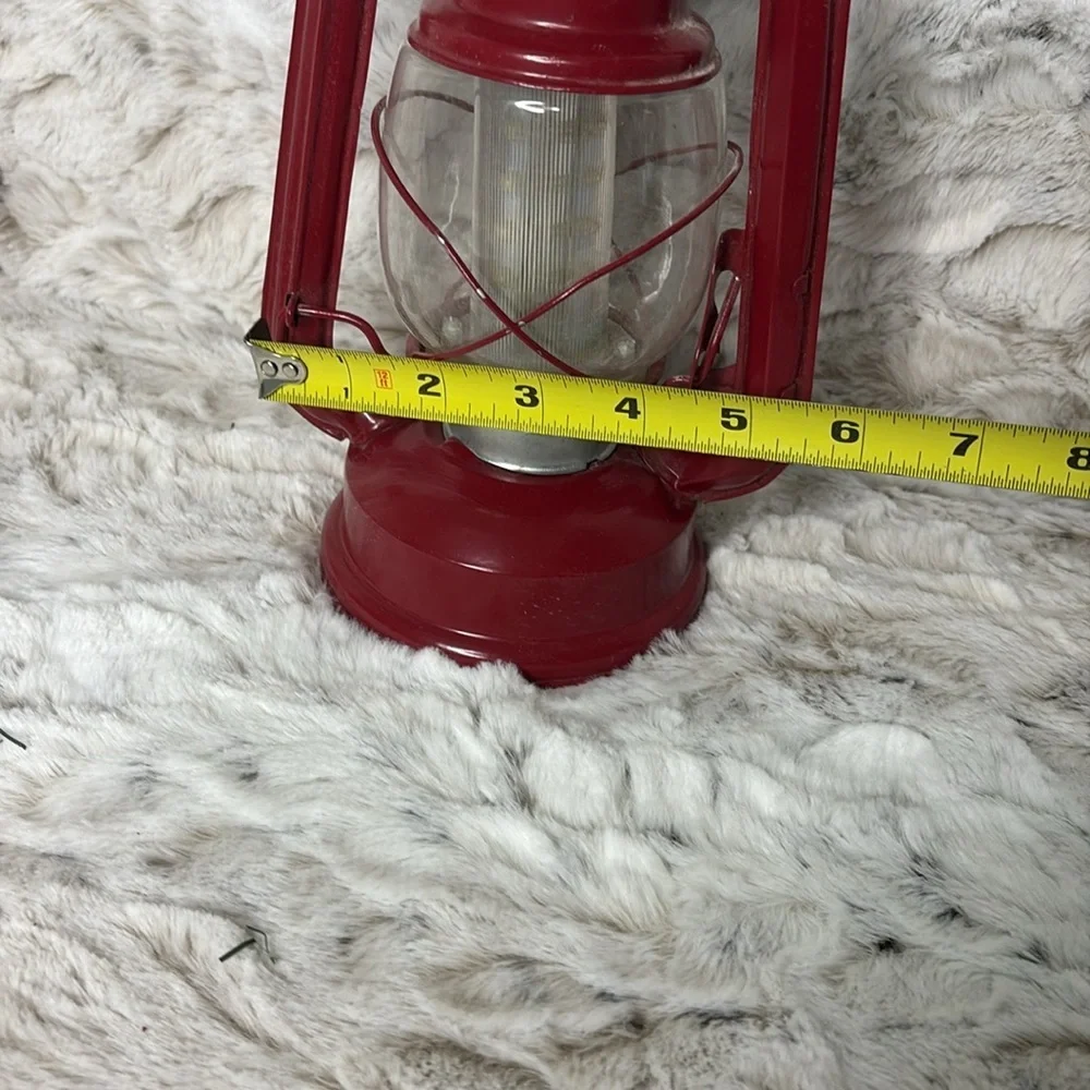 Red Lantern and Gold Decorative Glass Vase Set